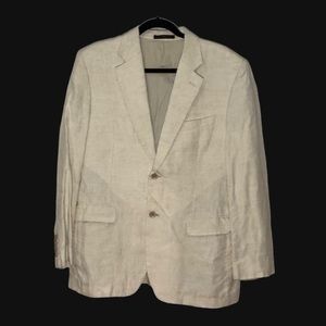 Tasso Elba Men's Island Linen Blazer Jacket Size M